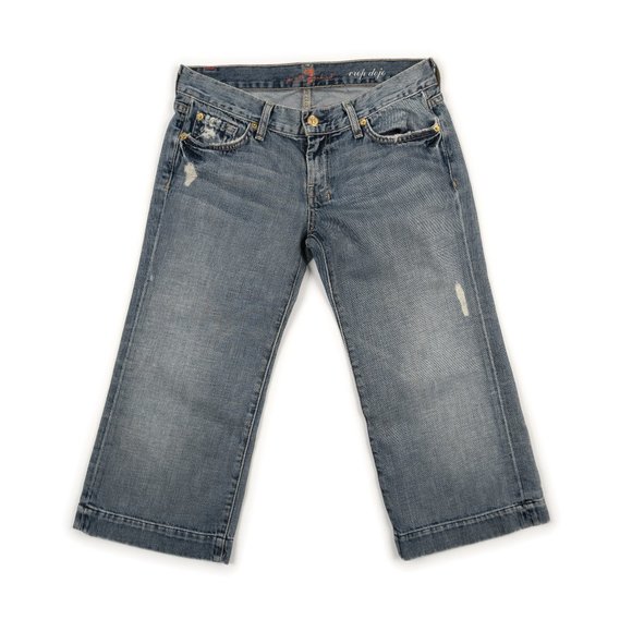 7 FOR ALL MANKIND Crop Dojo jeans size 28 - Picture 1 of 11